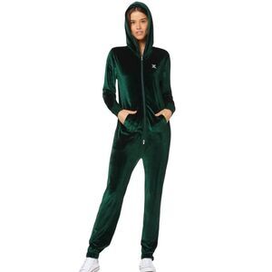 Onepiece Original Green Velour Jumpsuit Size S